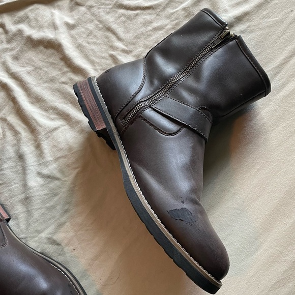 men's St, John's Bay Gaucho SJB Statham buckle zipper boots - Picture 6 of 10